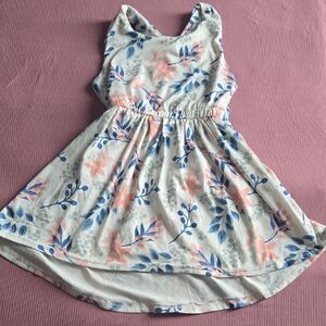 Bailey's Blossoms Floral Kids Dress - Pink and Blue